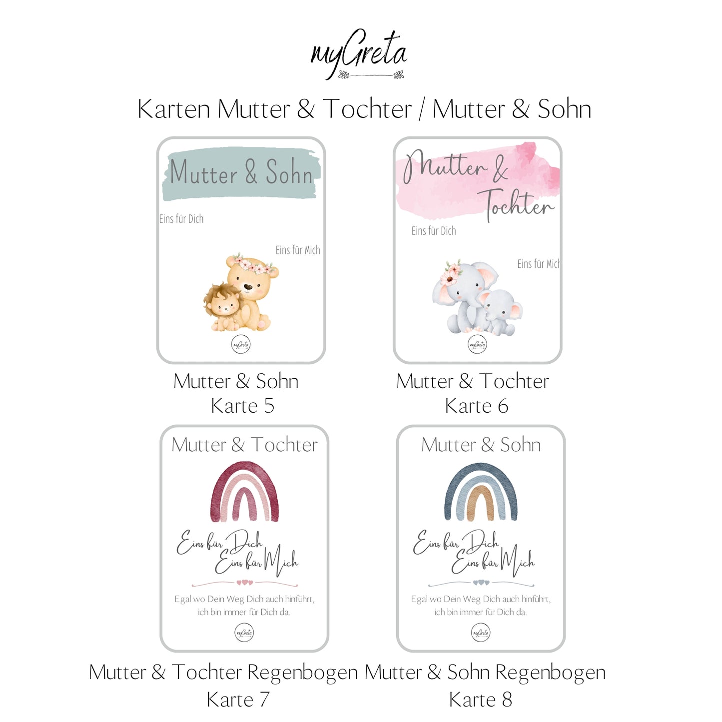 Armbändchen Mutter & Tochter / Mutter & Sohn SETS