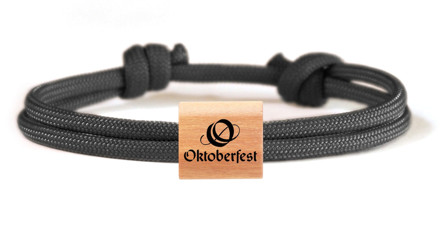 Oktoberfest™ myjori Segeltauarmband Holz
