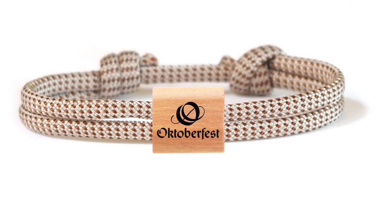 Oktoberfest™ myjori Segeltauarmband Holz