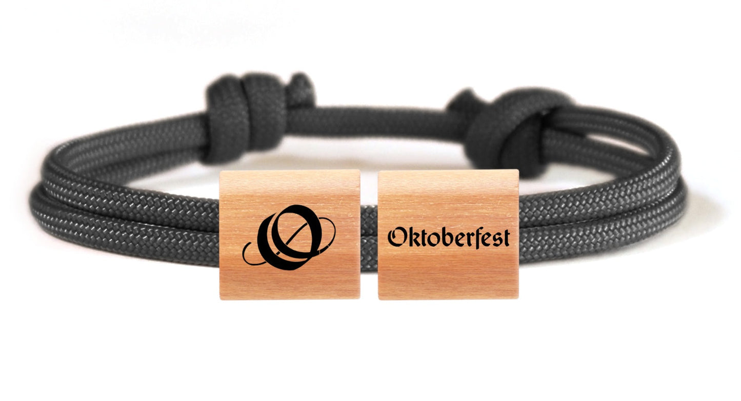 Oktoberfest™ myjori Segeltauarmband Holz duo