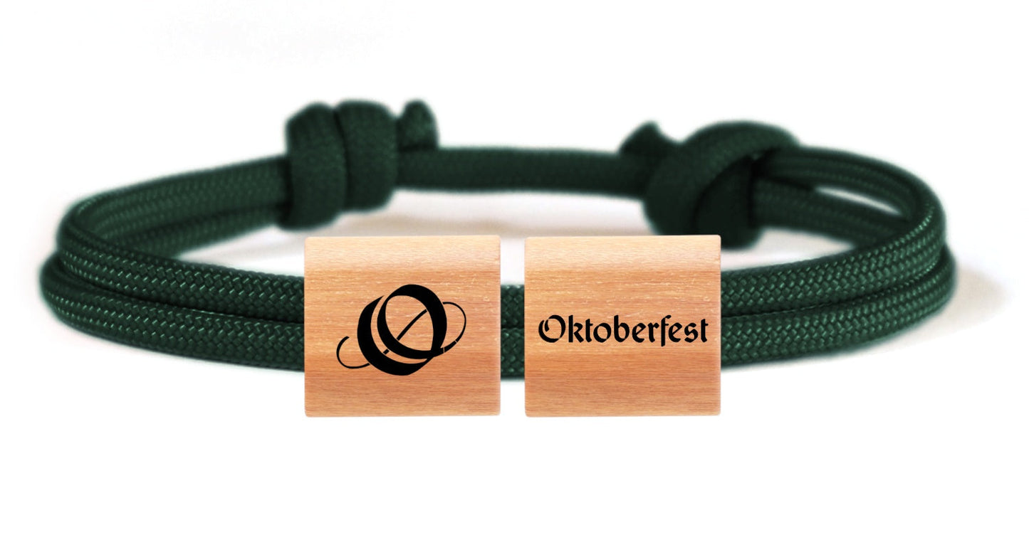 Oktoberfest™ myjori Segeltauarmband Holz duo