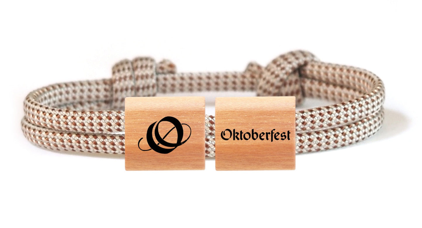 Oktoberfest™ myjori Segeltauarmband Holz duo