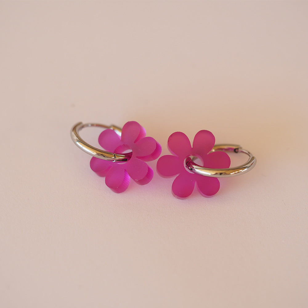 Acryl Ohrring Blumen