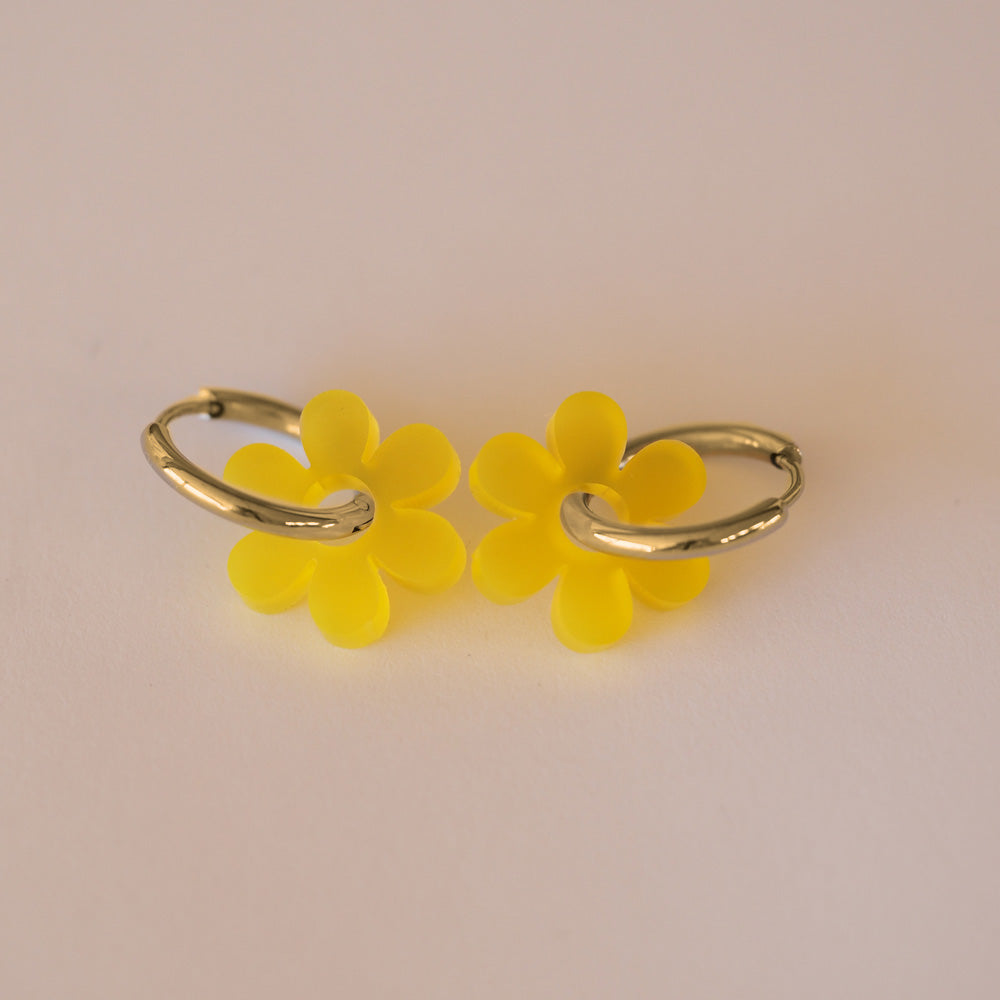 Acryl Ohrring Blumen
