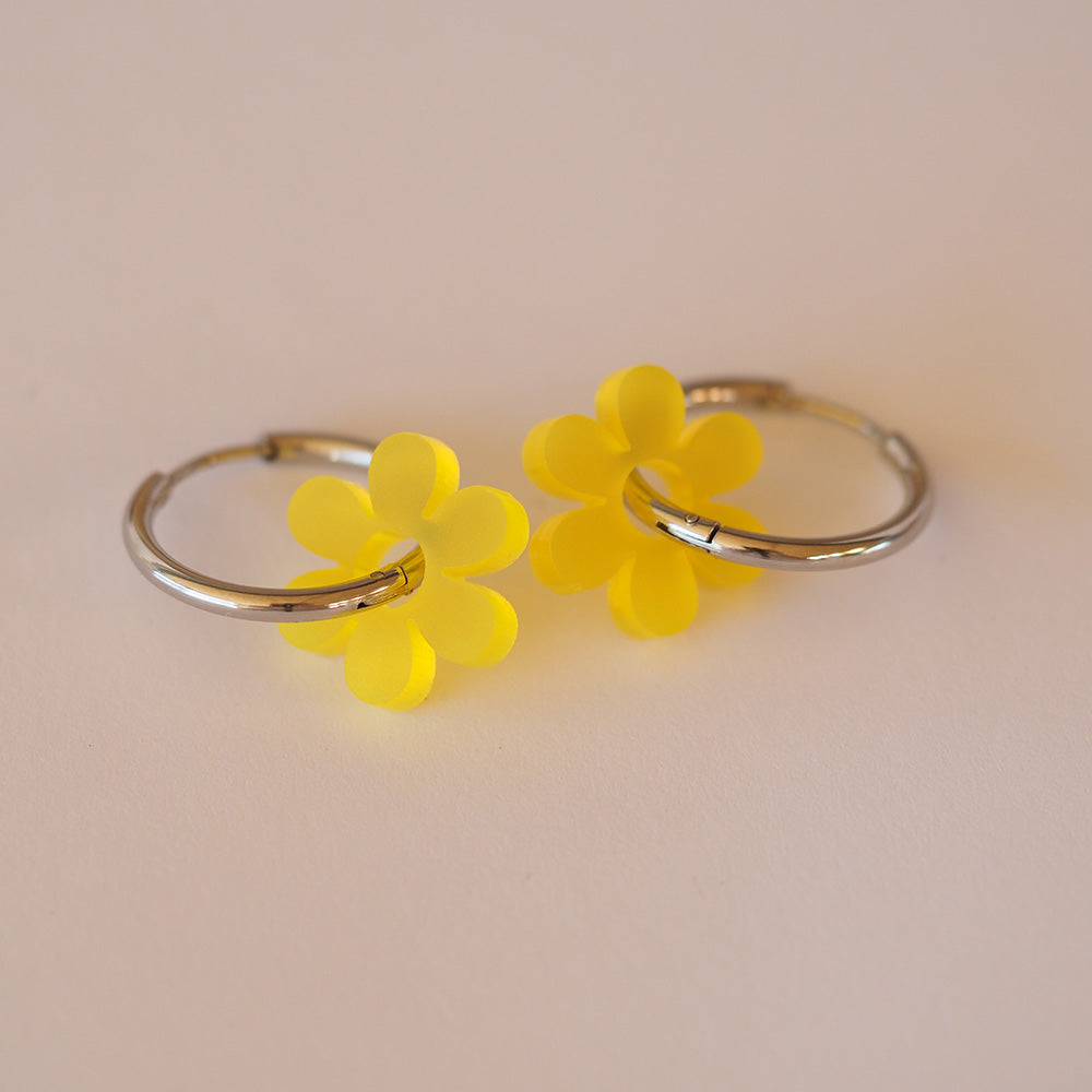 Acryl Ohrring Blumen