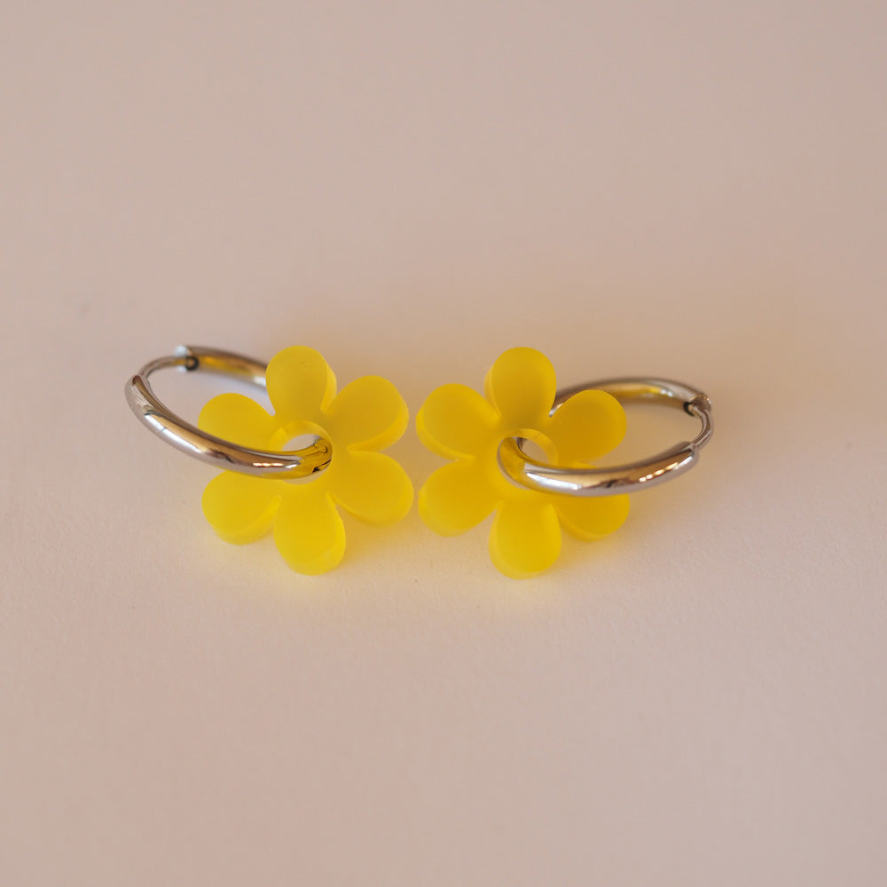 Acryl Ohrring Blumen