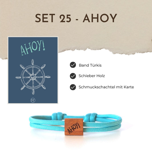 Segeltauarmband Set 25 - Ahoy