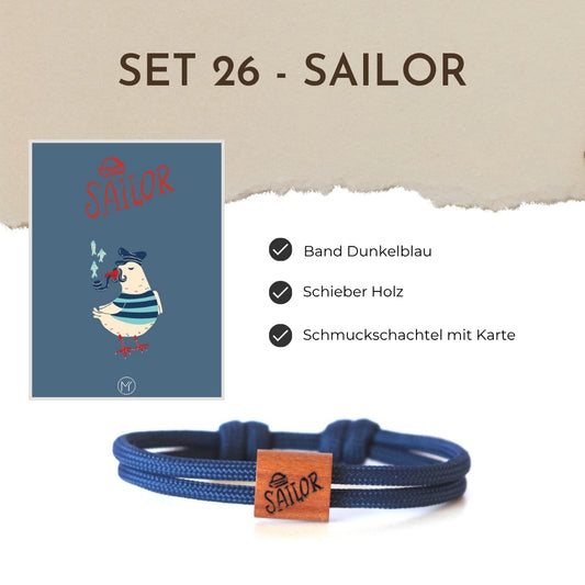 Segeltauarmband Set 26 - Sailor