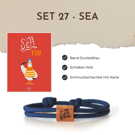 Segeltauarmband Set 27 - Sea
