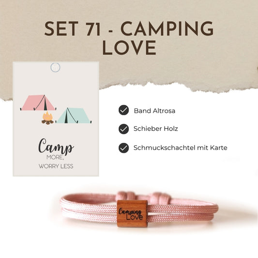 Segeltauarmband Set 71 - Camping Love