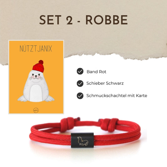 Segeltauarmband Set 2 - Robbe