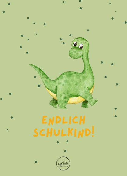 Segeltauarmband 5022 - Endlich Schulkind Dino