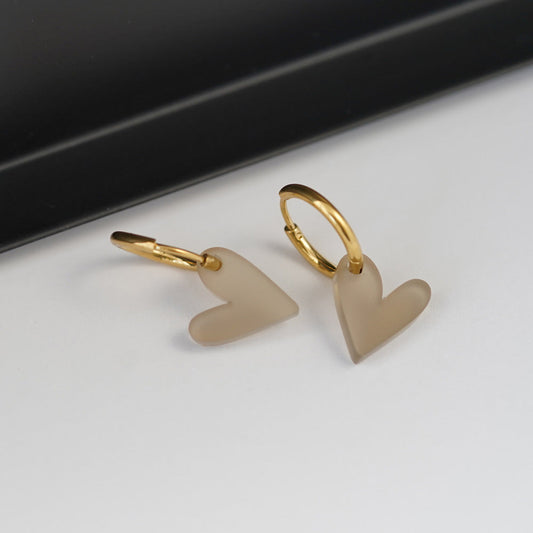 myGreta Ohrring All Beige Heart