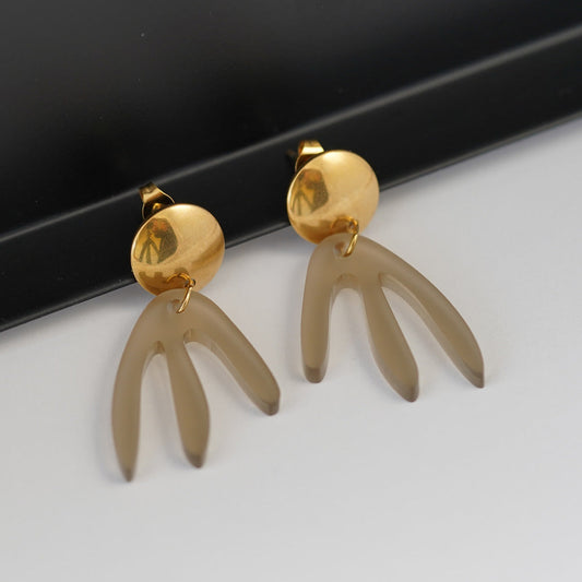 myGreta Ohrring All Beige Triloba