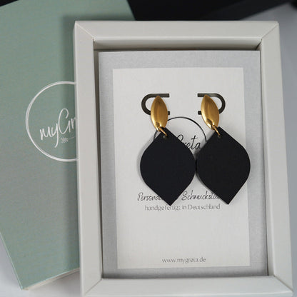 myGreta Ohrring All Black Drops