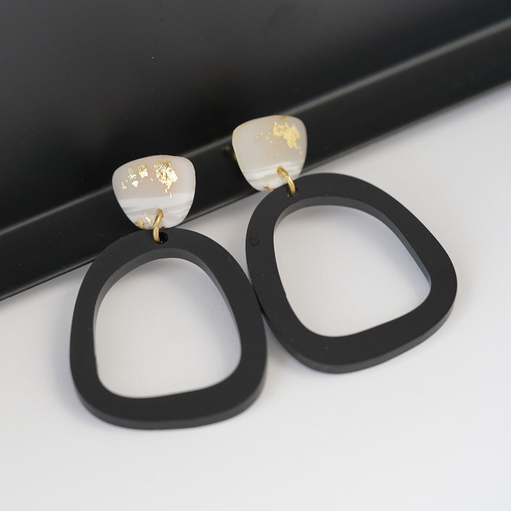 myGreta Ohrring All Black Eclipse