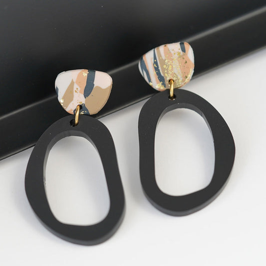myGreta Ohrring All Black Eclipse II
