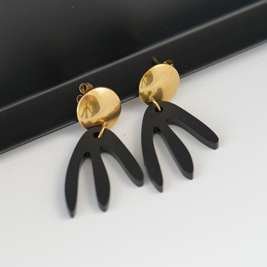 myGreta Ohrring All Black Tribola