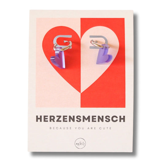 Acryl Ohrring Herz