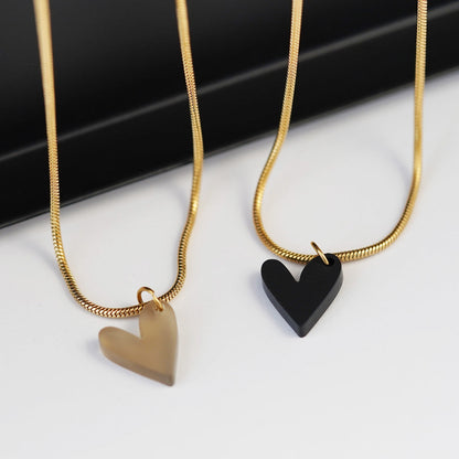 myGreta Kette All Black Heart