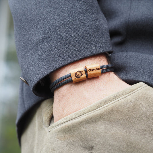Oktoberfest™ myjori Segeltauarmband Holz duo