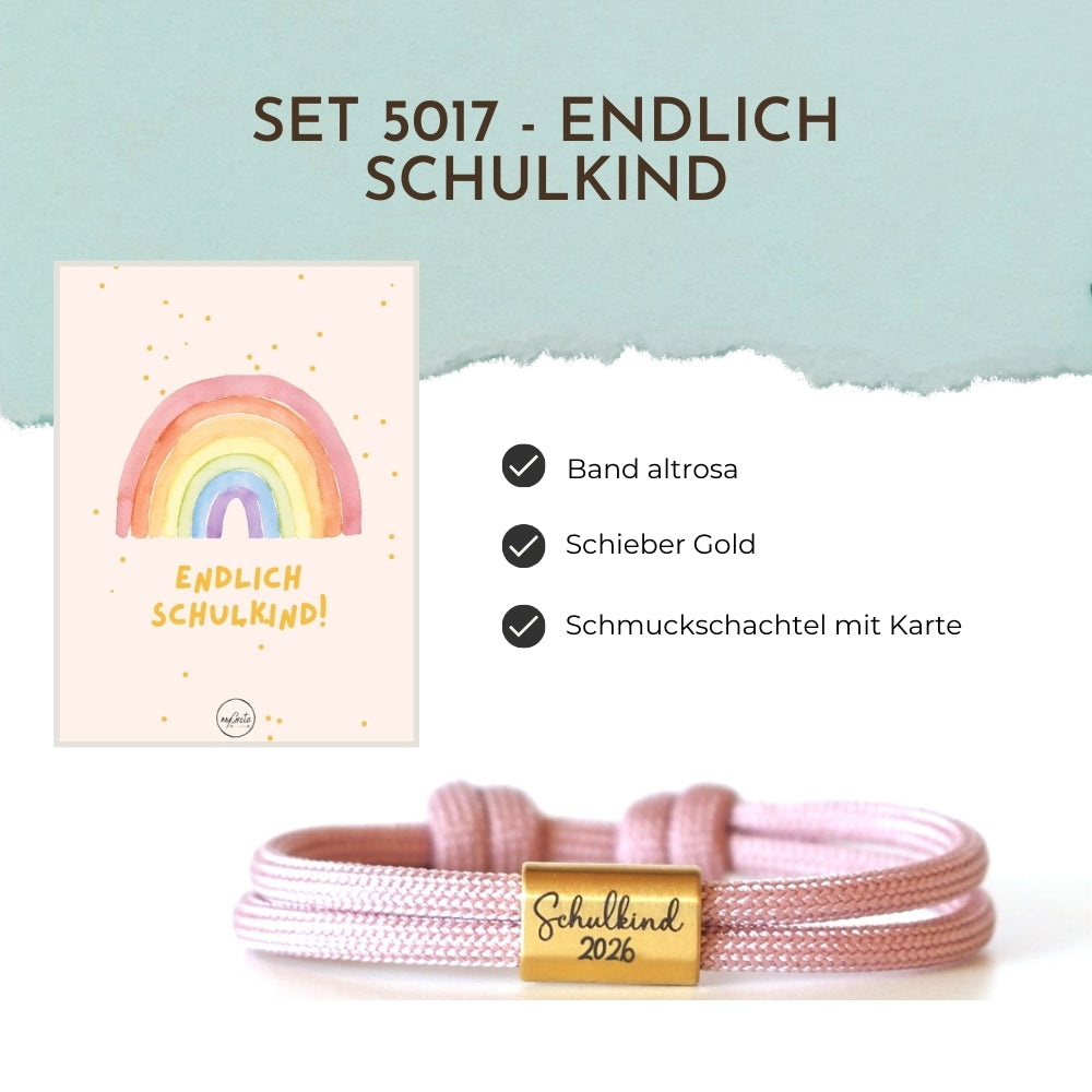 Segeltauarmband 5017 - Endlich Schulkind
