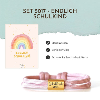Segeltauarmband 5017 - Endlich Schulkind