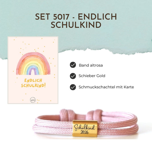 Segeltauarmband 5017 - Endlich Schulkind