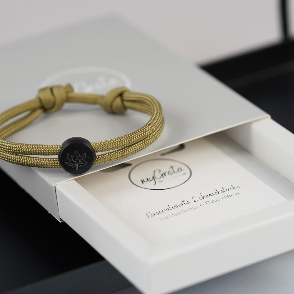 myGreta Segeltauarmband Chestnut